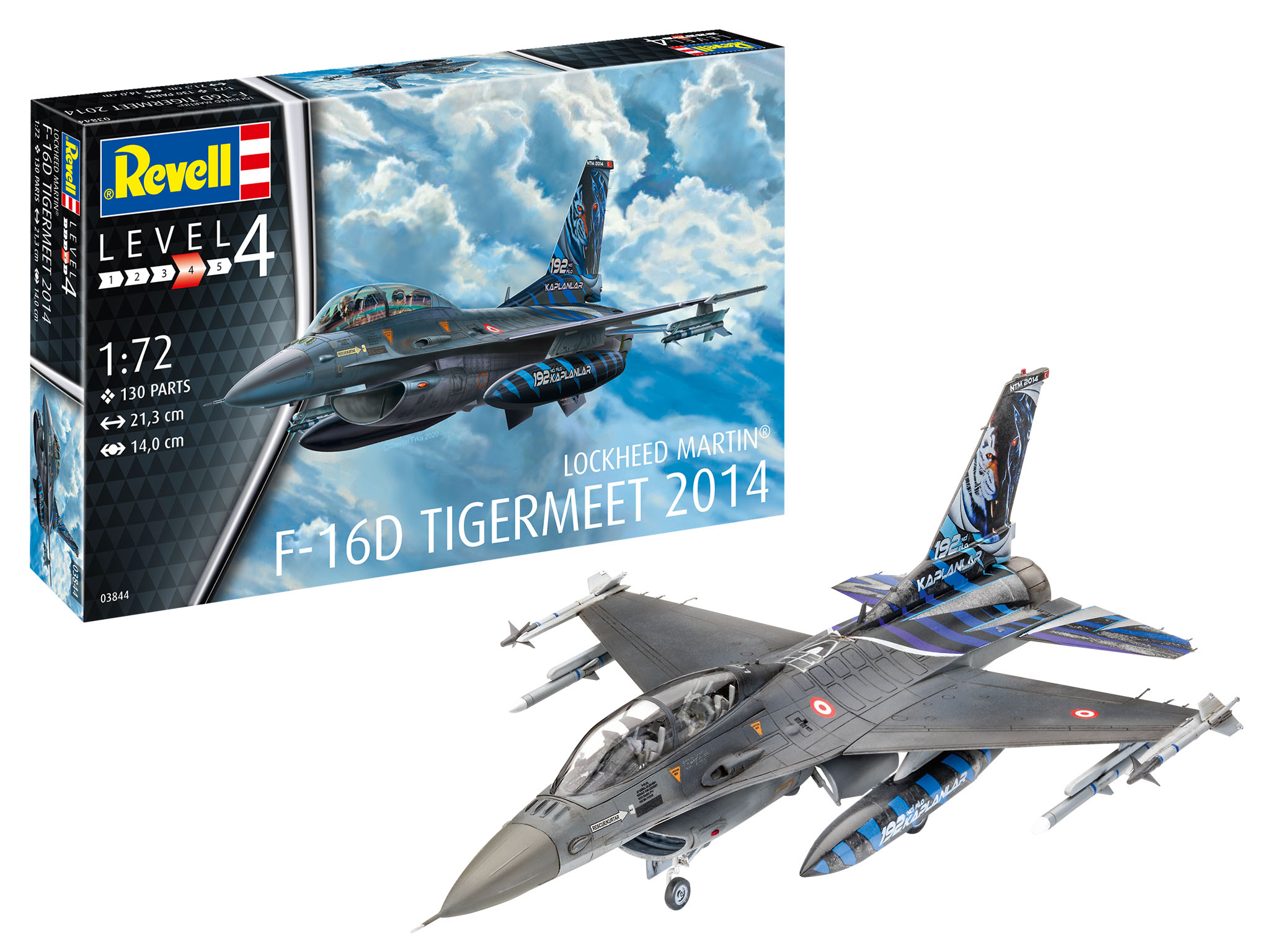 1:72 Сборная модель Легкий истребитель F-16D Fighting Falcon - 03844