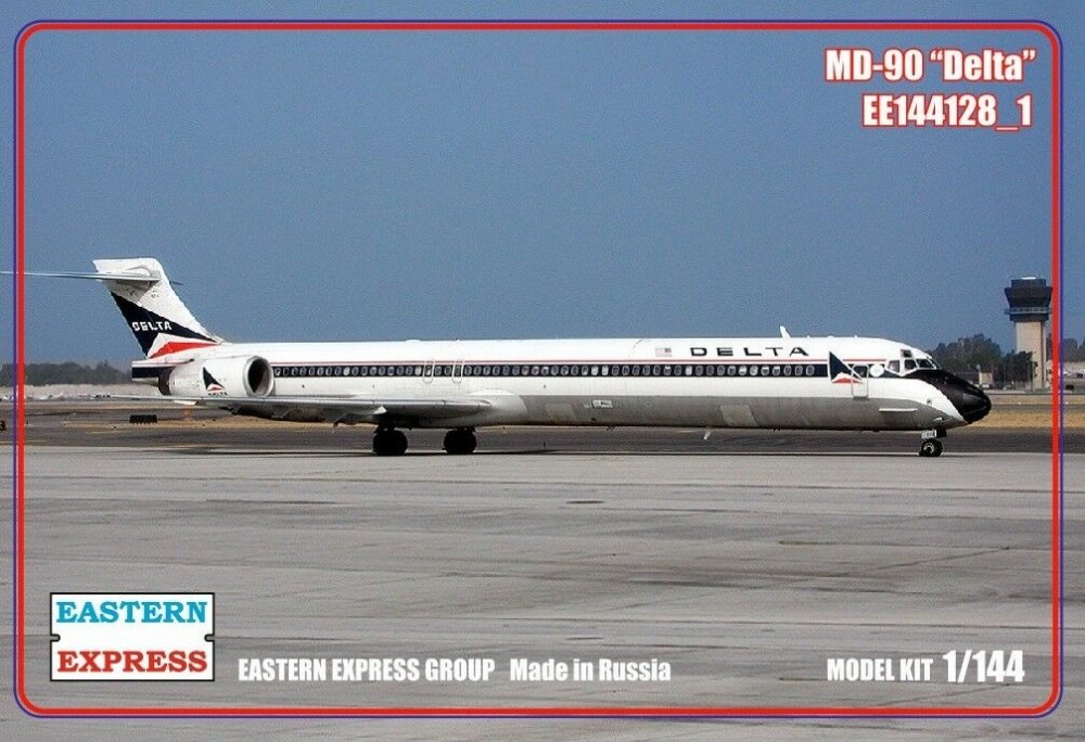 1:144 Сборная модель Авиалайнер MD-90 DELTA (Limited Edition) - 144128-1