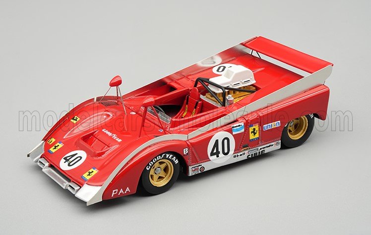 1:43 FERRARI 712 CAN-AM TEAM N.A.R.T. №40 WATKINS GLEN (1972) JEAN PIERRE JARIER - TM43-32C