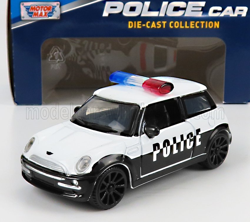 1:43 MINI Cooper Police (2005), white black - 79488
