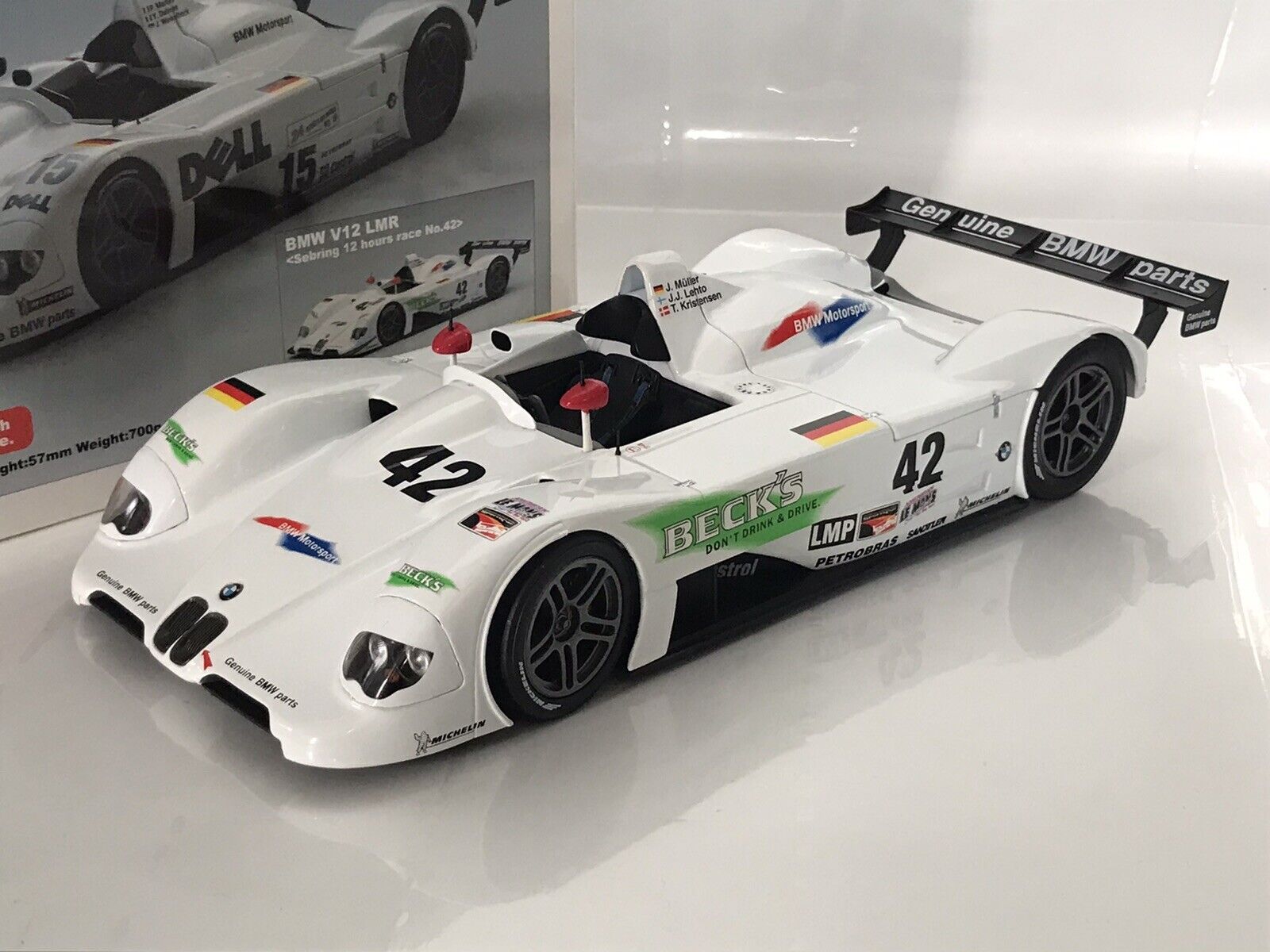 1:18 BMW V12 LMR Winner Sebring, Müller/Lehto/Kristensen (1999) - 80439418134