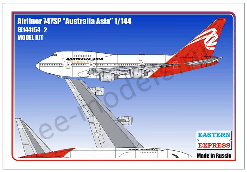 1:144 Сборная модель Авиалайнер 747SP RR AUSTRALIA ASIA - 144154-2