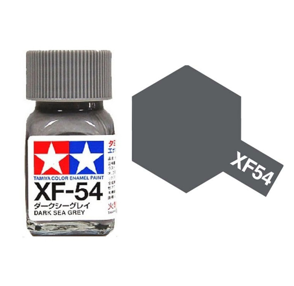 Краска эмалевая темно-серый морской матовый XF-54 Dark Sea Grey,10мл. - 80354