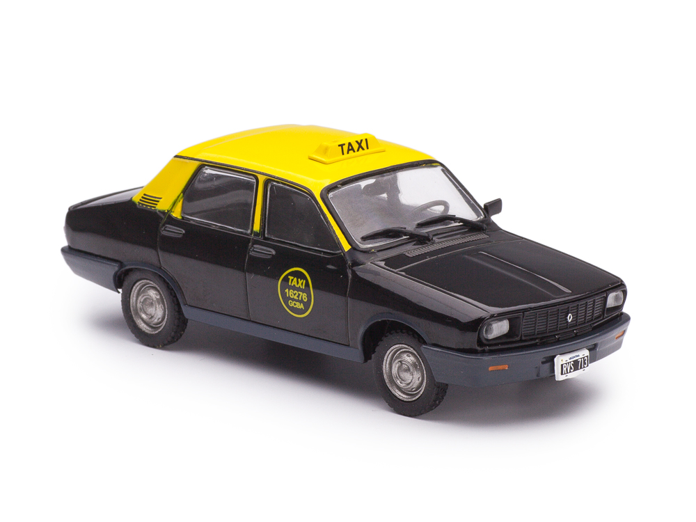 1:43 RENAULT 12 TL Taxi 1994 черный с желтым - SER17