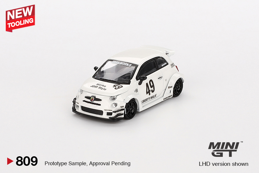 1:64 FIAT LB-Works Abarth 595, white - MGT00809