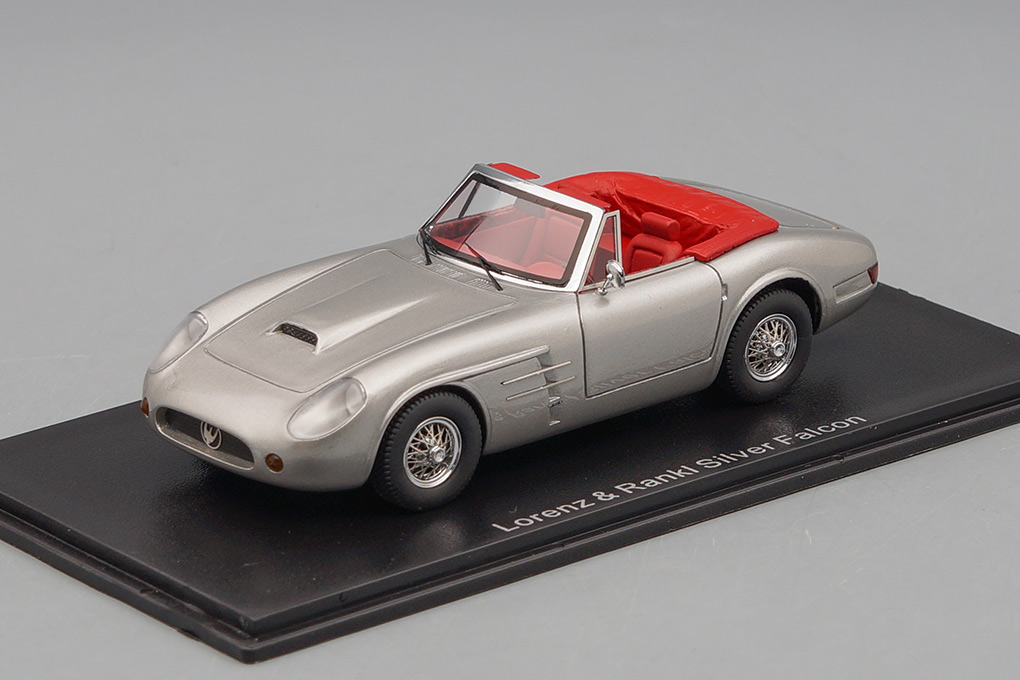 1:43 LORENZ & RANKL Silver Falcon Roadster (1988), silver - NEO46390