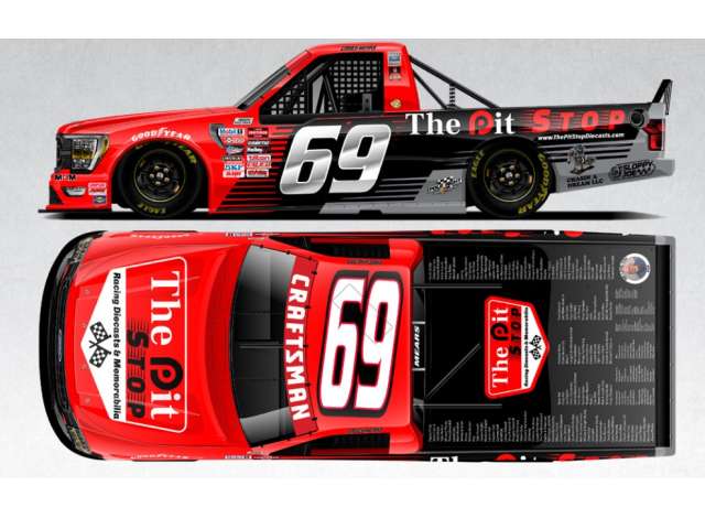 1:64 Ford F-150 #69 Casey Mears, red 2025 - T692565TPSCM
