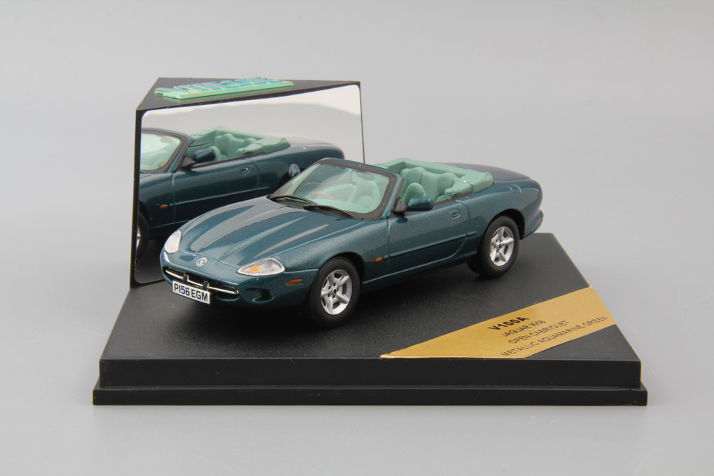 1:43 JAGUAR XK8 Open Cabriolet, metallic aquamarine green - V100A