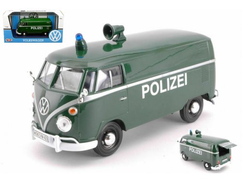 1:24 VOLKSWAGEN Type 2 (T1) Delivery Van Polizei полиция ФРГ, green - 79574