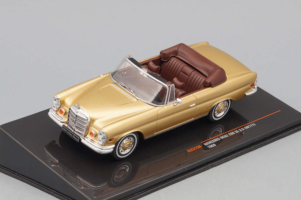 1:43 MERCEDES-BENZ 280SE Cabriolet (W111) 3.5 1969 Gold - CLC315