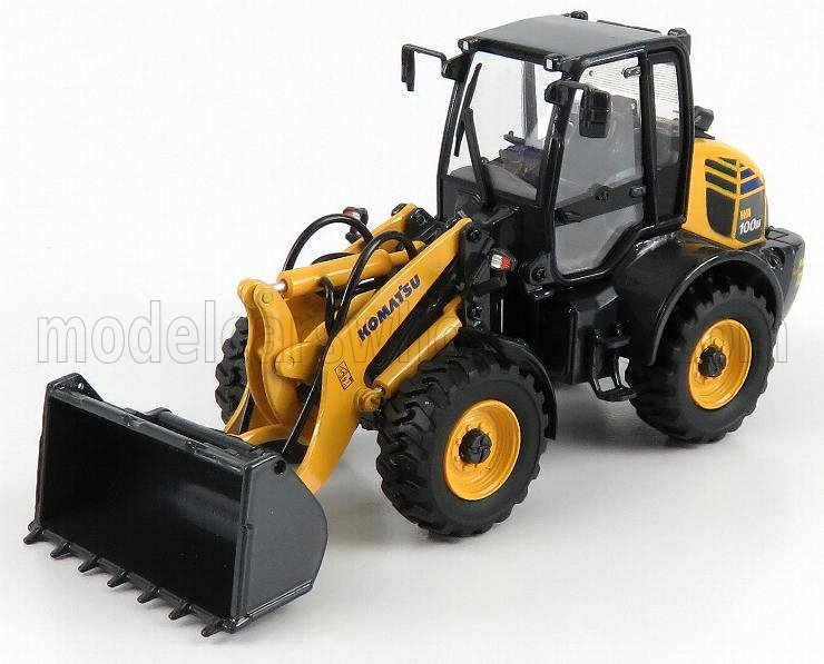 1:50 KOMATSU Wa100m Ruspa Gommata Tractor - Scraper, Yellow Black - UH8145