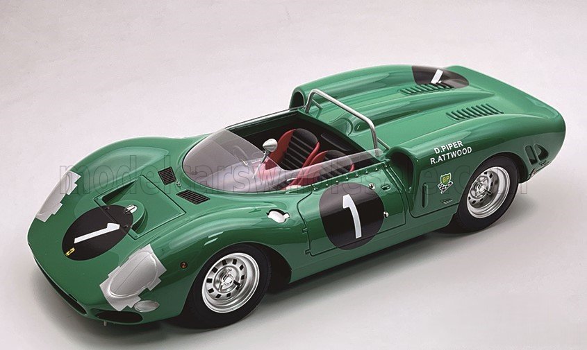 1:18 FERRARI 365 P2 4.4L V12 Spider №1 Winner 9h Kyalami David Piper - Richard Attwood (1965) - TM18-422B