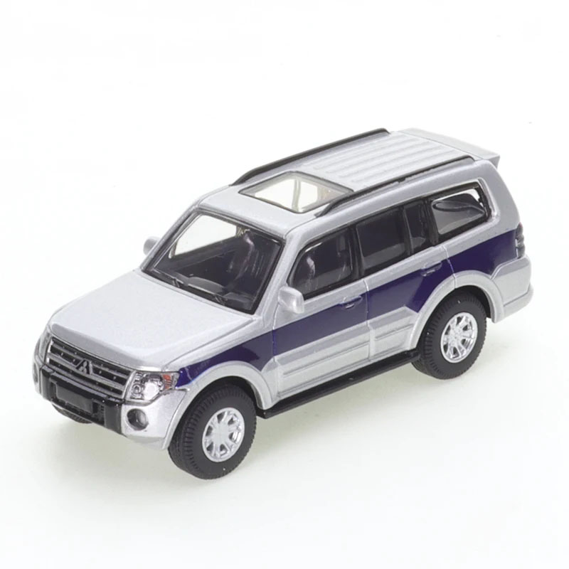 1:64 MITSUBISHI Pajero Gen.4, silver / blue - Y7-01