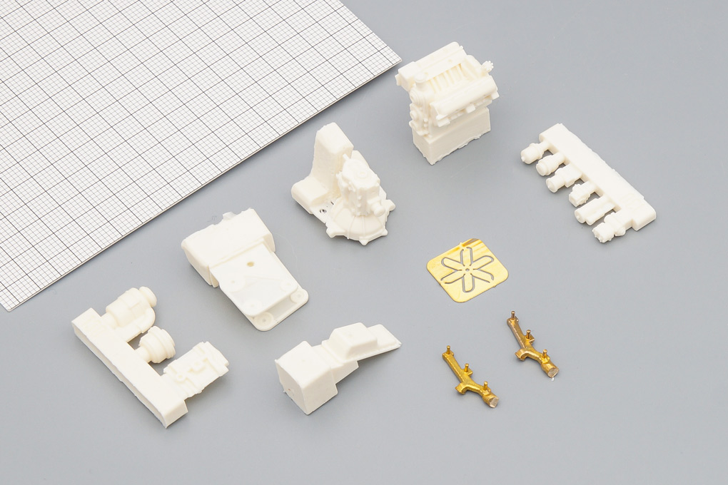 1:43 Сборная модель Двигатель ЗИL-130, КАЗ-608, ЛАЗ - UMI020