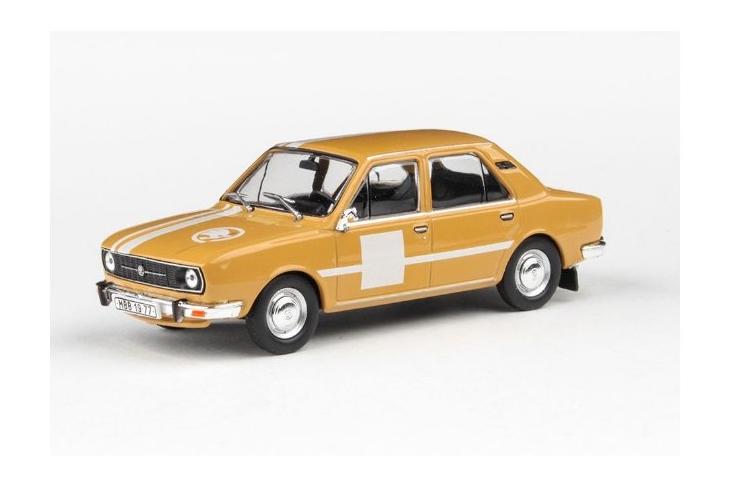 1:43 SKODA 105L (1977) Narozeninová Užovka 1977 zlatohnědá - 723GXNAR