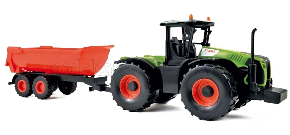 1:43 CLAAS Xerion 5000 Tractor With Trailer (2017), Green Red - 431000
