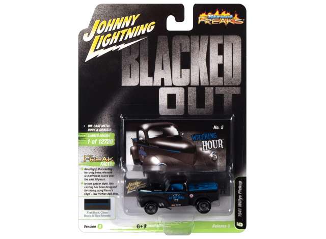 1:64 Willys Grasser Pickup (Blacked Out) (1941), flat gloss black with dark blue - JLSP181A