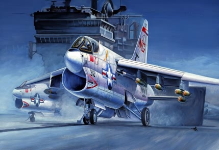 1:72 Сборная модель Самолет США А-7А Corsair II - 87201