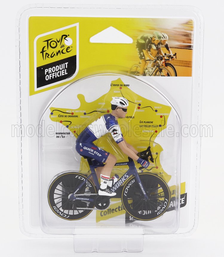 1:18 FIGURES Ciclista - Cyclist - Team Quick Step-soudal - Tour De France (2023), Blue White - 1809915