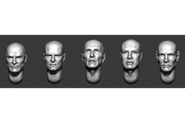 1:35 Головы (без волос) №36 - ARM356163