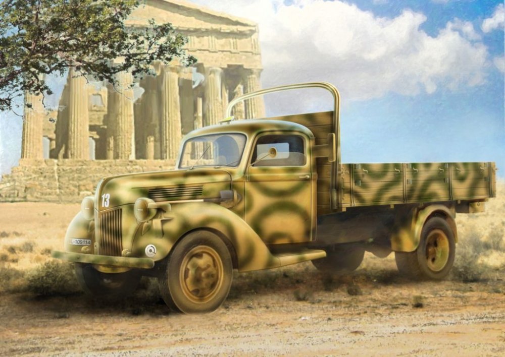 1:35 Сборная модель V3000S (производство 1941), германский армейский грузовик - 35411