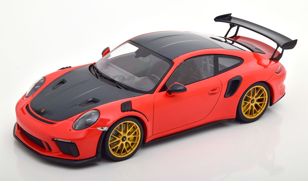 1:18 PORSCHE 911 (991 II) GT3 RS Weissach Package (2019), orange / carbon-grau - 153068227