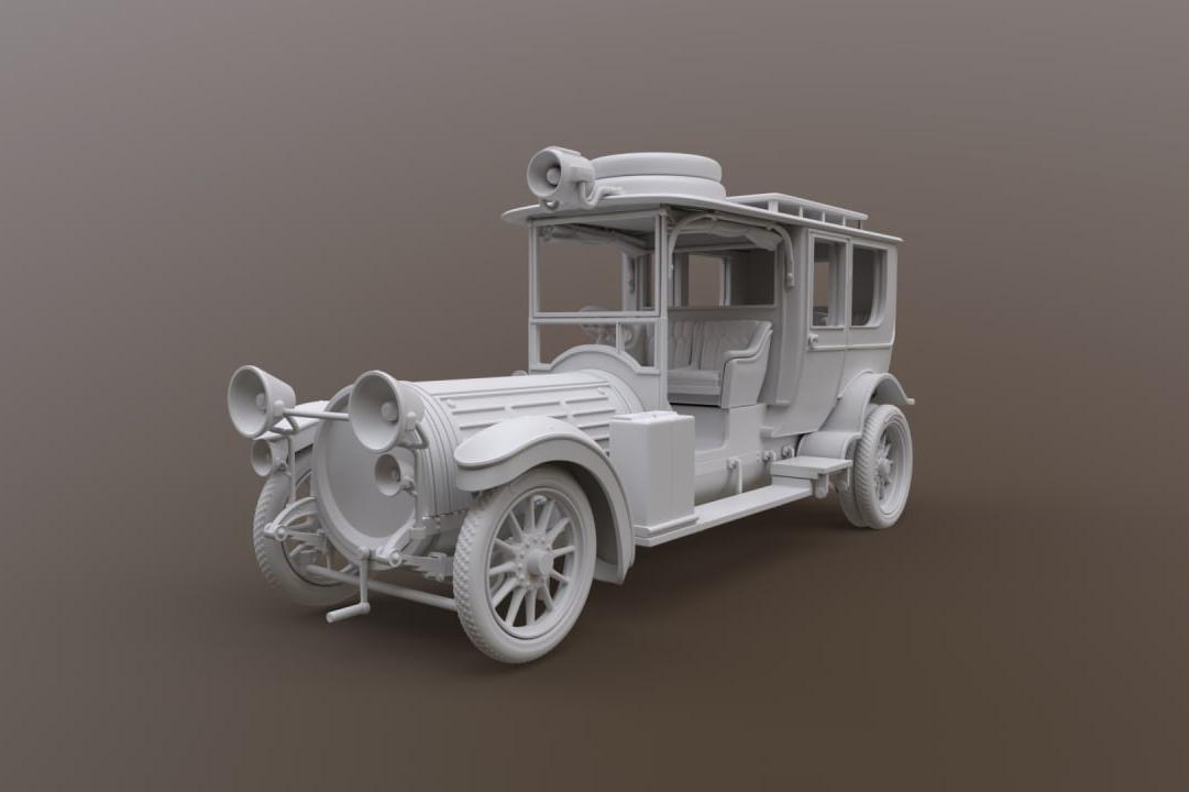 1:43 Delaunay-Belleville 70 SMT лимузин (персональный авто Николая 2) 1914 год электрические фары (4 шт) системы Бош - K036-3