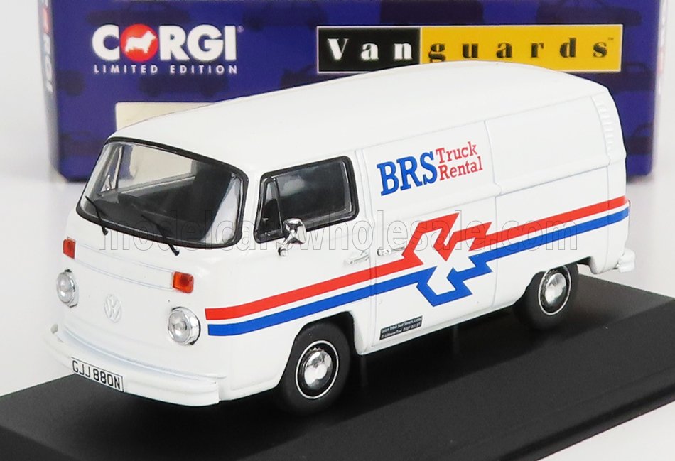 1:43 VOLKSWAGEN T2 Panel Vanbrs Truck Rental (1965), White - VA14602