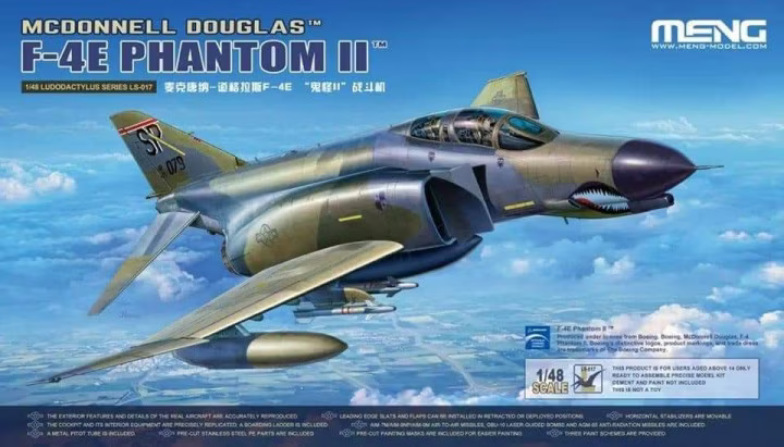 1:48 СБорная модель McDonnell Douglas F-4E Phantom II - LS-017