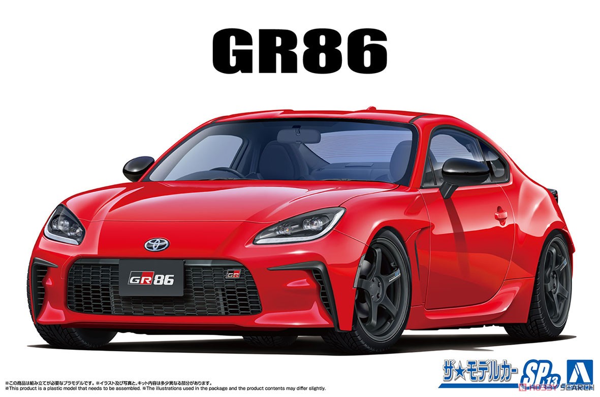 1:24 Сборная модель Toyota GR86 ZN8 (Custom Wheel) '21 - 06421