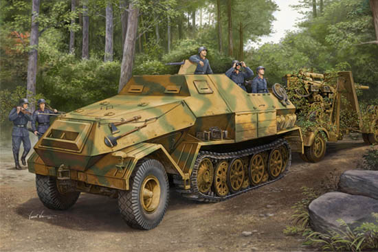 1:35 Сборная модель БТР Sd.Kfz. 8 DB10 бронированный 12t - 01584