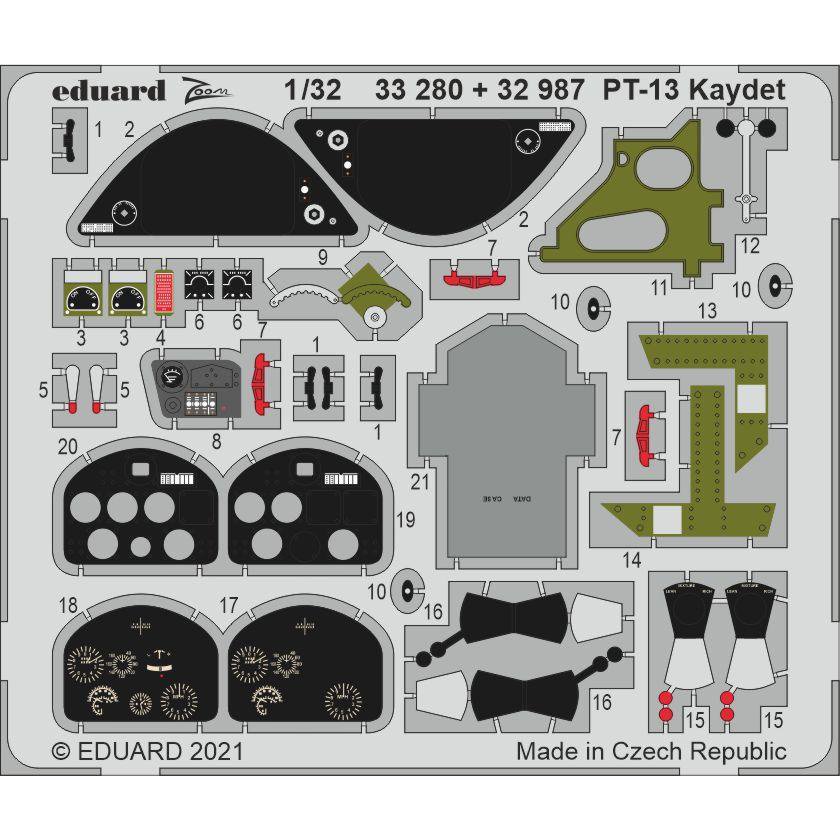 1:32 Фототравление для PT-13 Kaydet - 32987