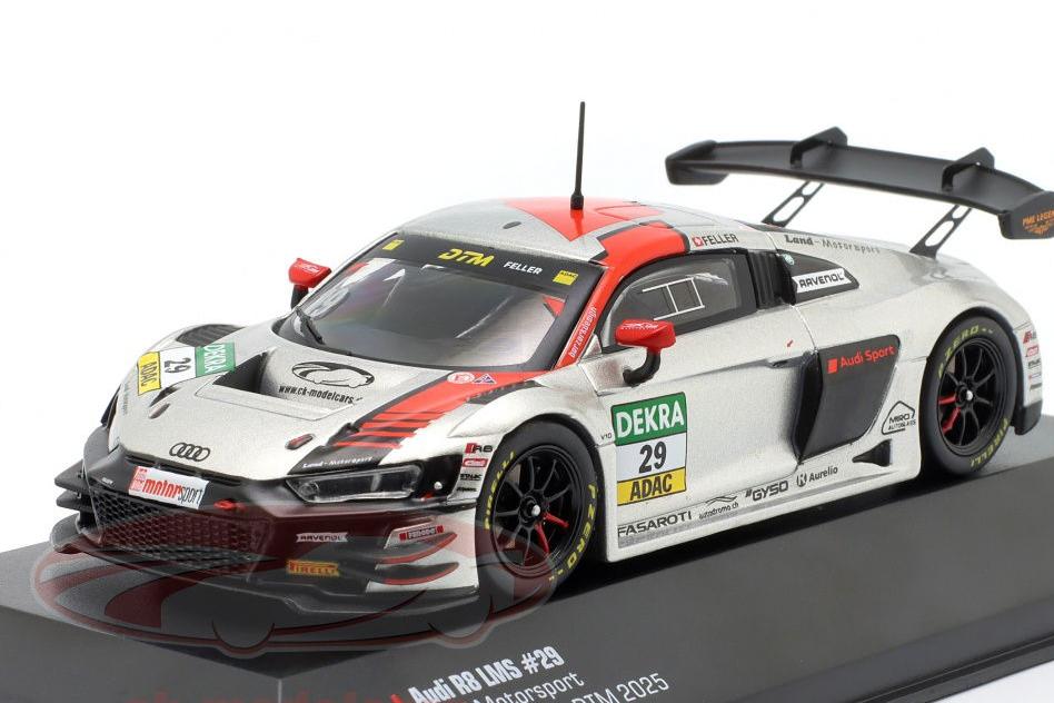 1:43 AUDI R8 LMS GT3 Evo II №29 Land Motorsport DTM Oschersleben Ricardo Feller (2025) - LEGT43-25GTM001
