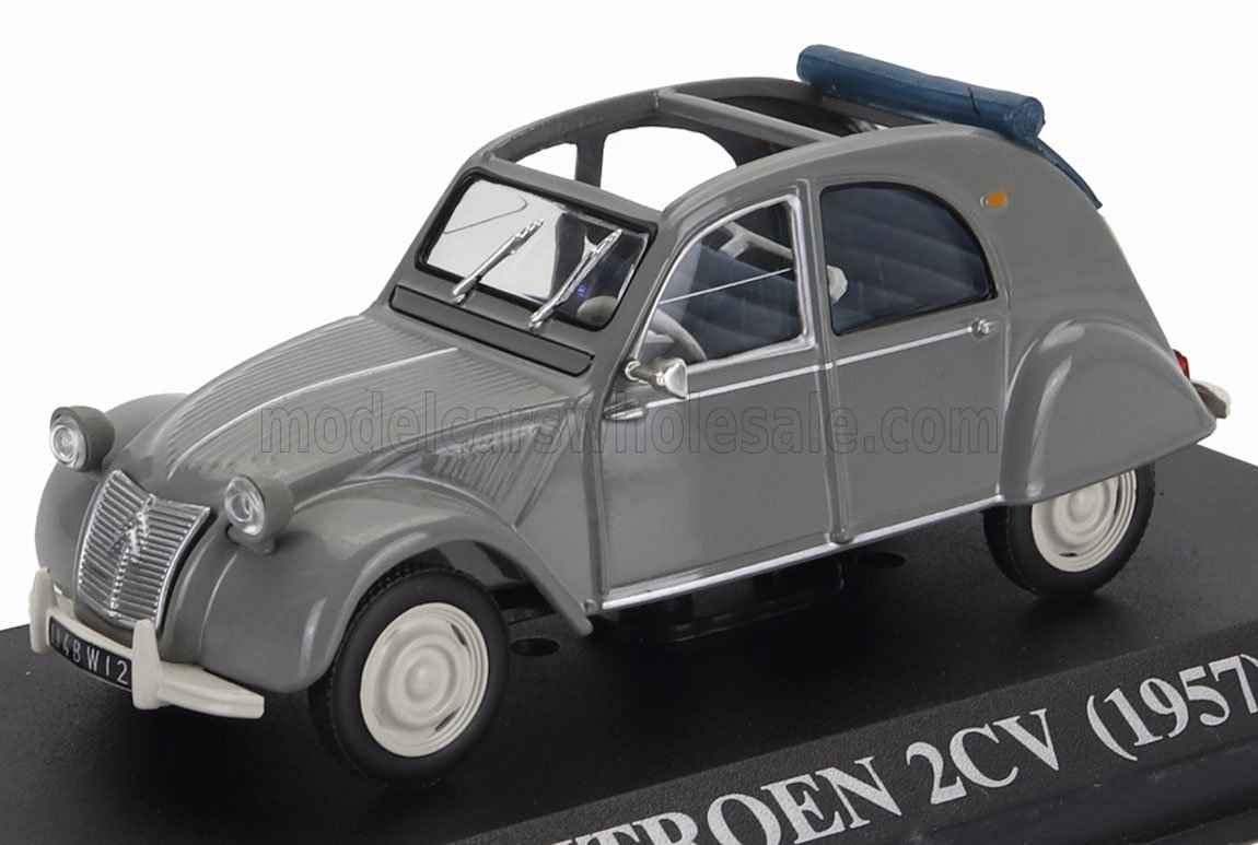 1:43 CITROEN 2cv Cabriolet Open (1957), Grey - ABRBA047
