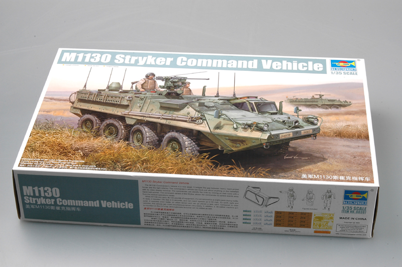 1:35 Сборная модель Американская КШМ M1130 Stryker Command Vehicle - 00397