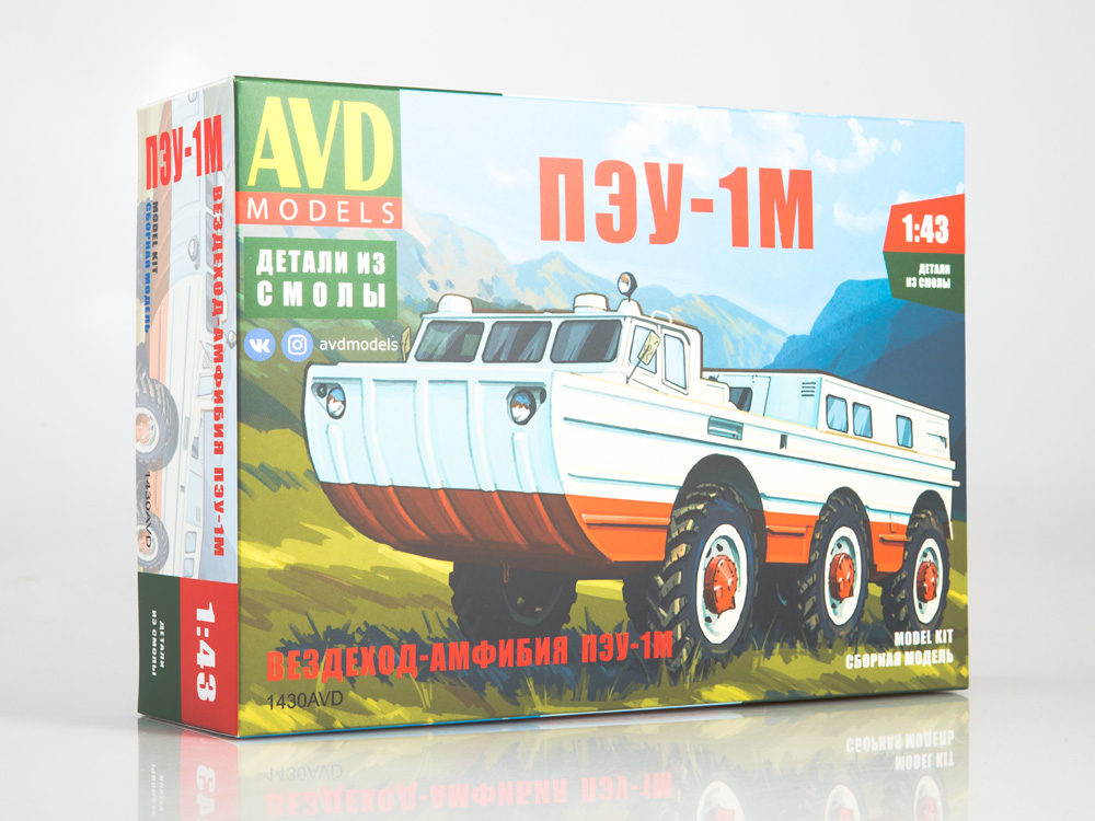 1:43 Сборная модель Вездеход ПЭУ-1М - 1430AVD