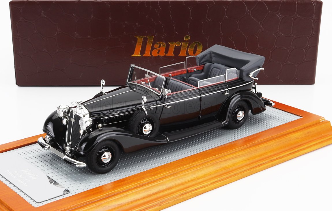 1:43 HORCH 951a Pullman Original Car Cabriolet Open (1937), Black - IL43192