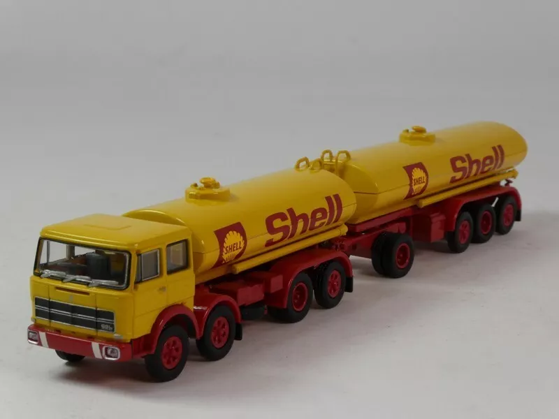 1:87 FIAT 691 Millepiedi Shell цистерна (1970), yellow/red - 58553
