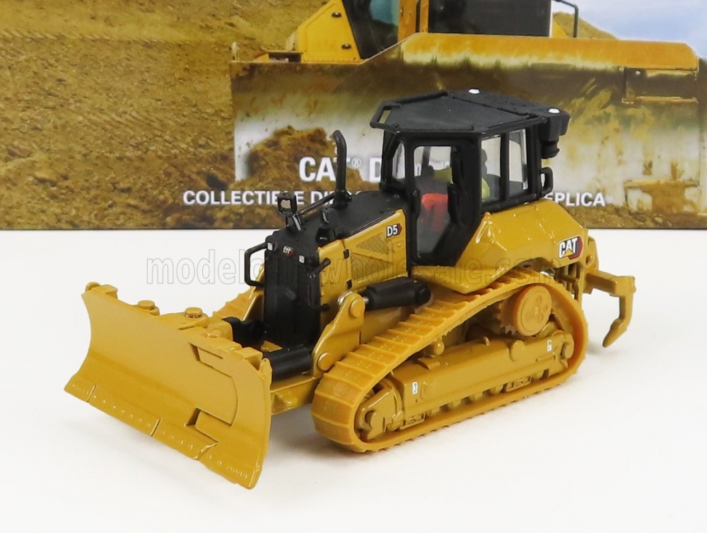 1:87 CATERPILLAR Catd5 Dozer Ruspa Cingolata - Scraper Type Tractor, Yellow Black - 85953