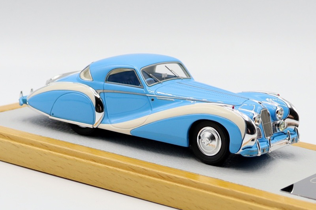 1:43 Talbot-Lago T26 Hard-Top Grand Sport Saoutchik 1948 sn110110, Blue/Beige - Chro64