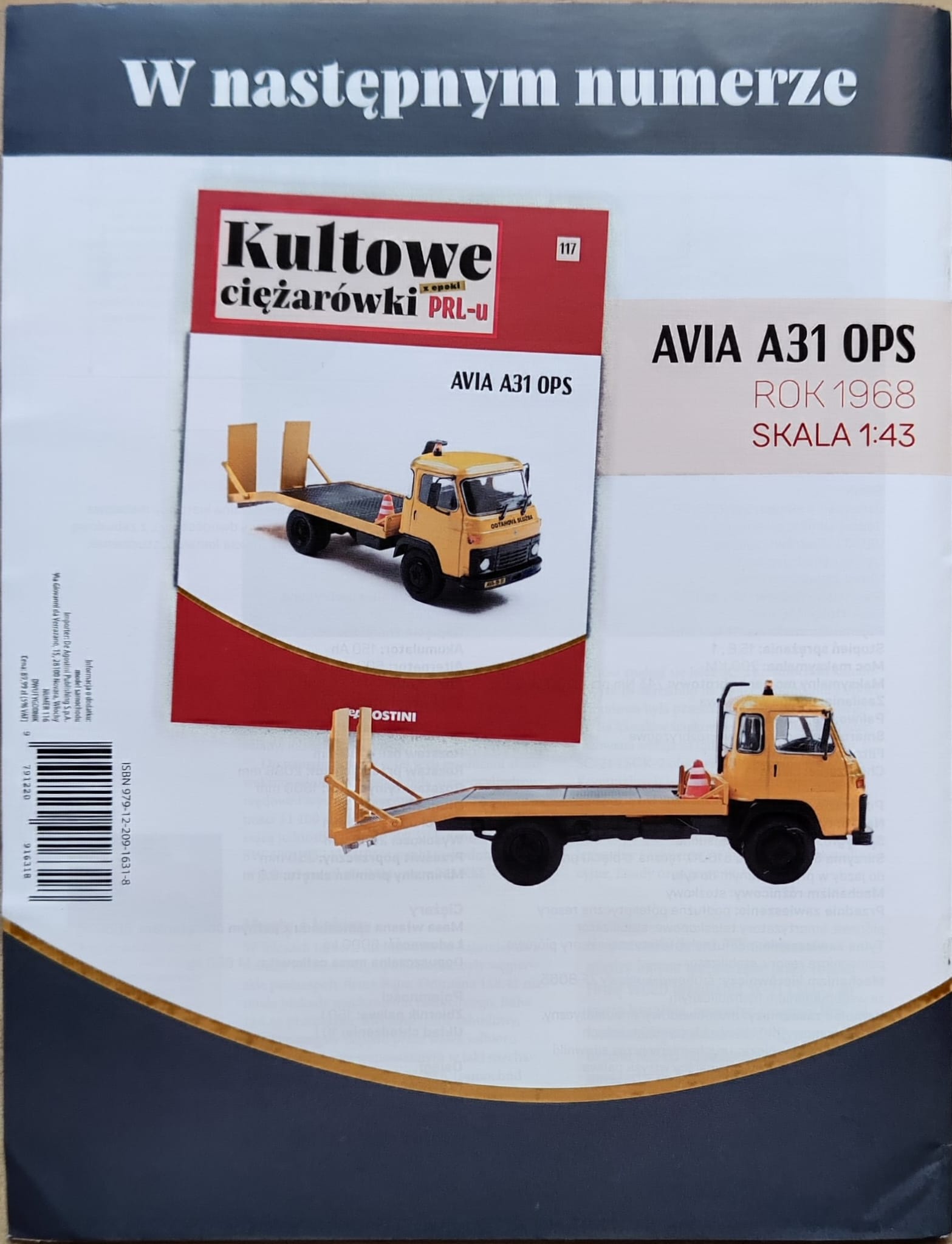 1:43 AVIA A31 OPS, Kultowe Ciezarowki PRL-u 117 - kulC117