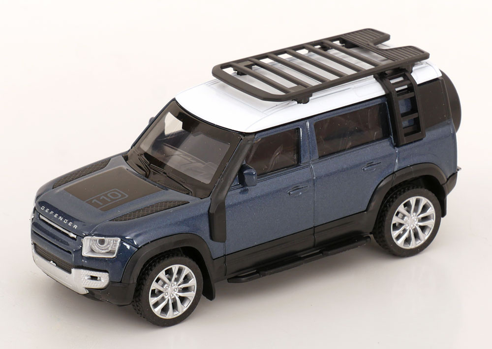 1:43 LAND ROVER Defender 110, blue metallic /white - QXT2503123B