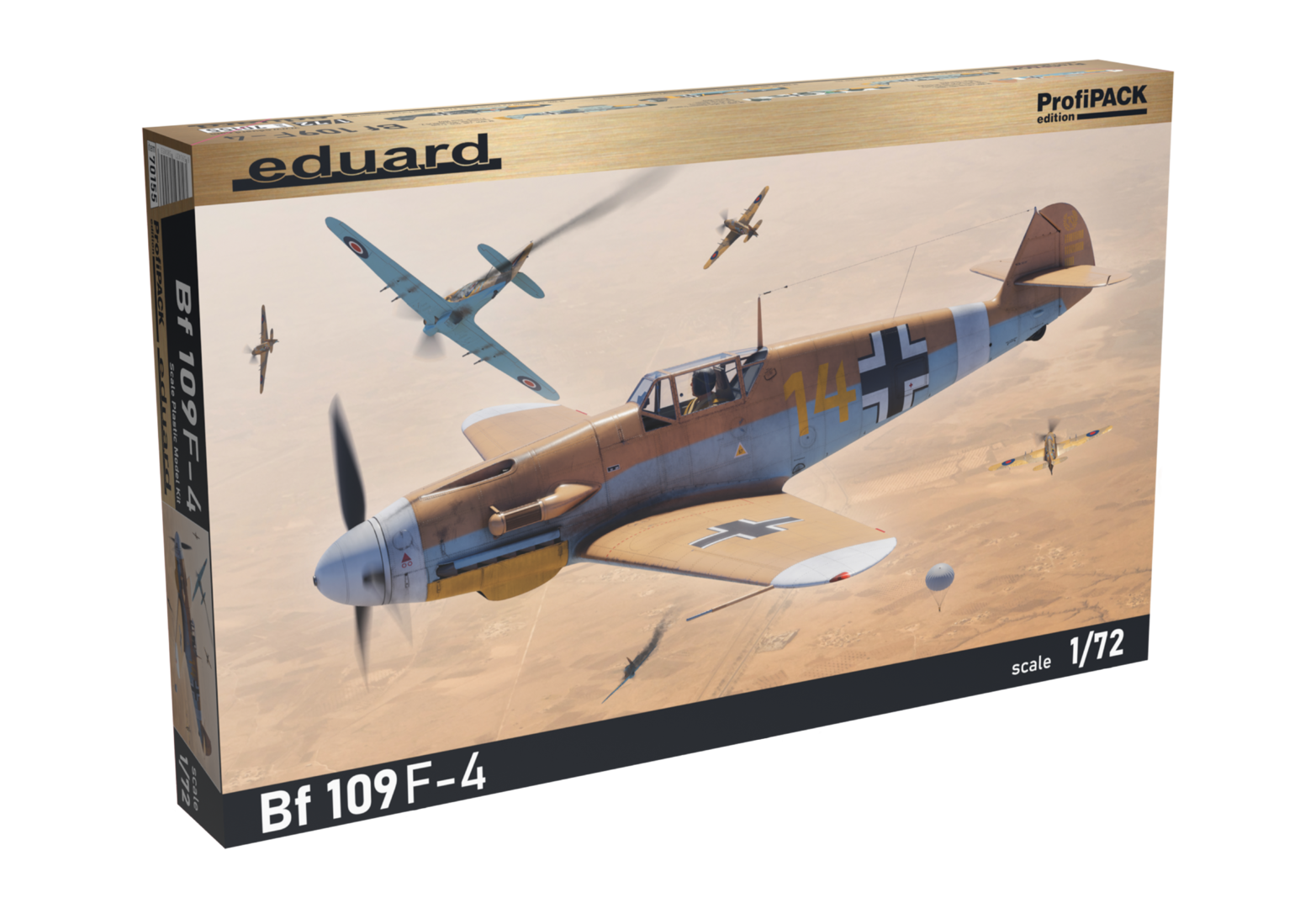 1:72 Сборная модель Bf 109 F-4 ProfiPACK Edition - 70155