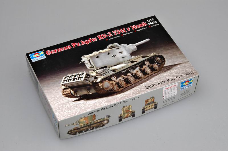 1:72 Сборная модель Немецкий тяжелый танк Pz.kpfw KV-2 754(r) (трофейный КВ-2) - 07266