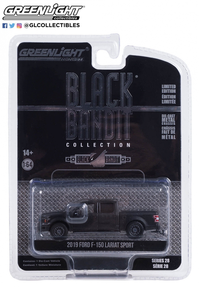 1:64 FORD F-150 Lariat Sport (2019), Black - 28130E