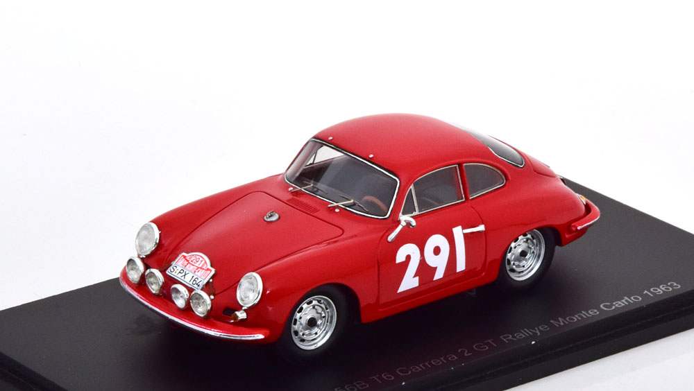 1:43 PORSCHE 356B Carrera GT No 291  Rally Monte Carlo, Walter/Stock (1963) - S6143