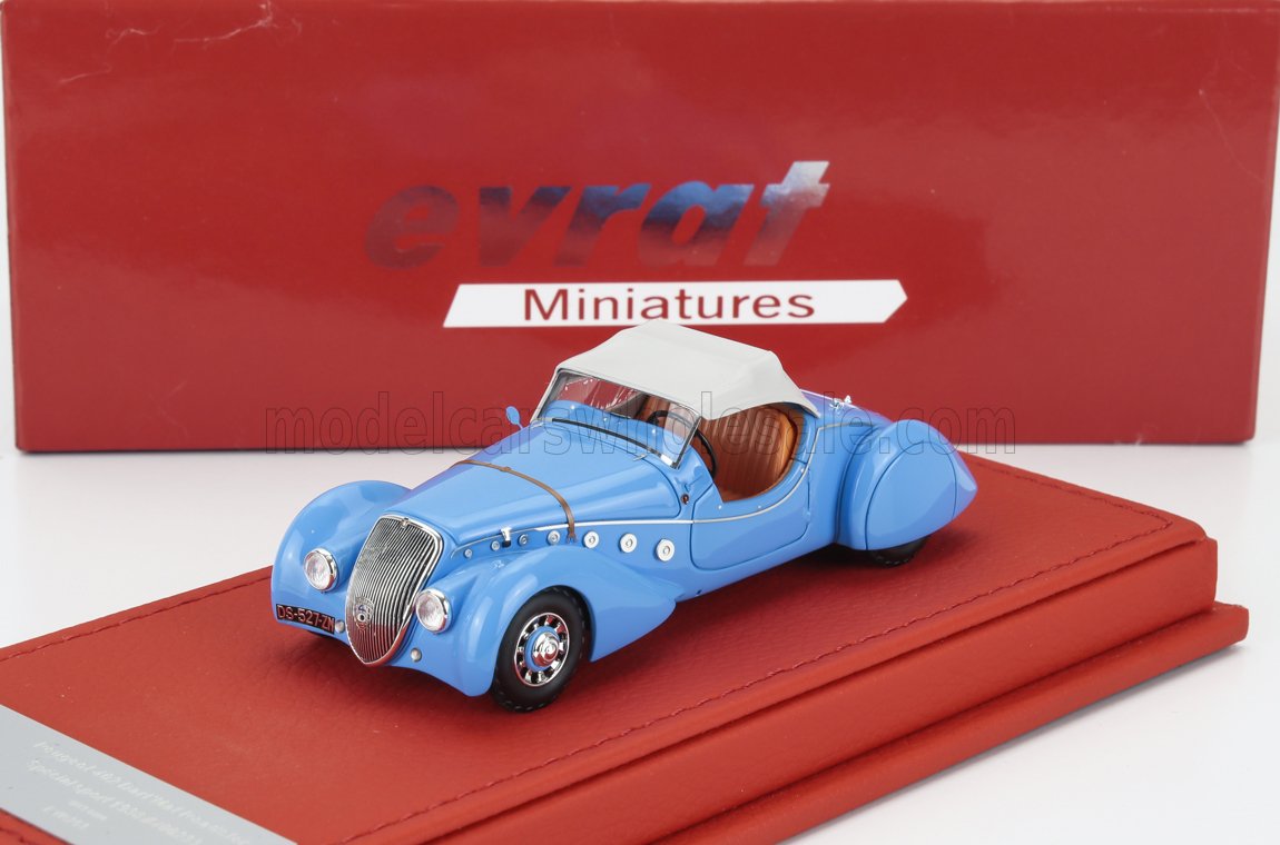 1:43 PEUGEOT 402 Darl Mat Spider Soft-top (1938), Light Blue White - EVR253