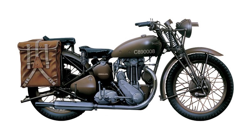1:9 Сборная модель Британский мотоцикл TRIUMPH 3HW - 7402