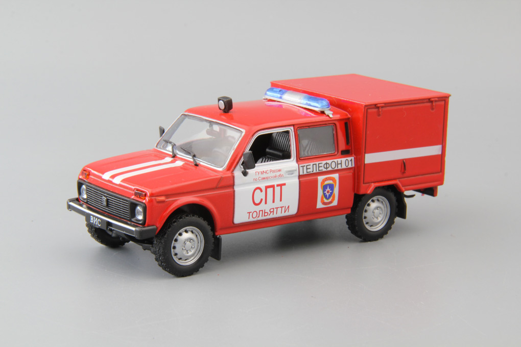 1:43 ВИС 294611 Пожарный, Автомобиль на службе 23, красный - ANS023-X7