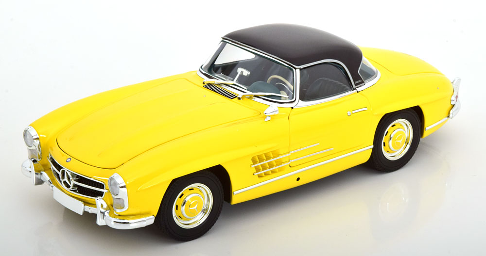 1:18 MERCEDES-BENZ 300 SL Roadster with removable Hardtop (1957), yellow black - 180039044